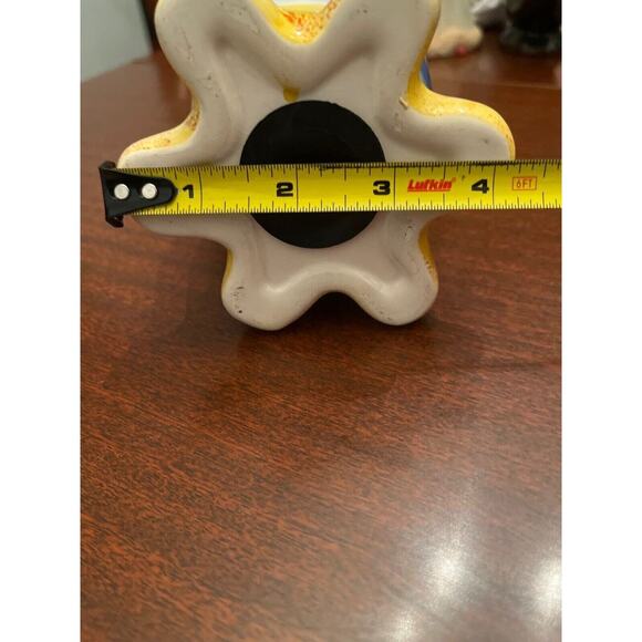 Travel Souvenir Bahamas Colorful Hand Painted Scenic Pottery Piggy Octopus Bank - Picture 5 of 5